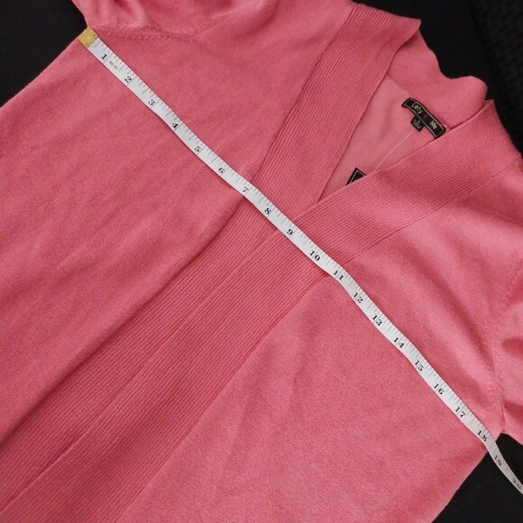 NEW Lety & Me Coral Gabby Pointelle Open Front Knit Cardigan‎ Size S - Picture 9 of 10